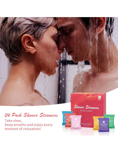 Bombas de Ducha Aromaterapia MR MIRYE - 24 Piezas Orgánicas
