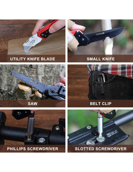 Cuchillo Utilitario ZAVIT 6 en 1 con Mango Ergonómico Cuchillo Utilitario ZAVIT 6 en 1 con Mango Ergonómico