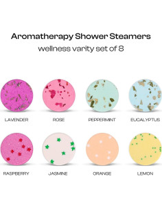 Bombas de Ducha Aromaterapia BoboSweeTree Set 8 Piezas Multicolor 2