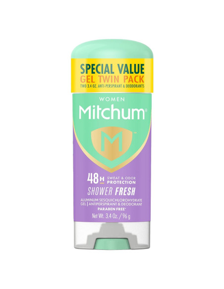 Antitranspirante Gel Mitchum Mujeres 96g x2 - 48h Protección Antitranspirante Gel Mitchum Mujeres 96g x2 - 48h Protección