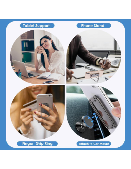 Soporte de anillo para teléfono móvil AOZUO 360 negro Soporte de anillo para teléfono móvil AOZUO 360 negro