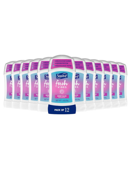 Desodorante en Barra Suave Fresh Vibes Berry Bliss 34g - 12 Unidades Desodorante en Barra Suave Fresh Vibes Berry Bliss 34g - 12 Unidades