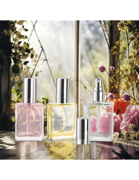 Foraineam 18 Botellas Spray Vidrio 15ml Recargables Transparentes Foraineam 18 Botellas Spray Vidrio 15ml Recargables Transparentes