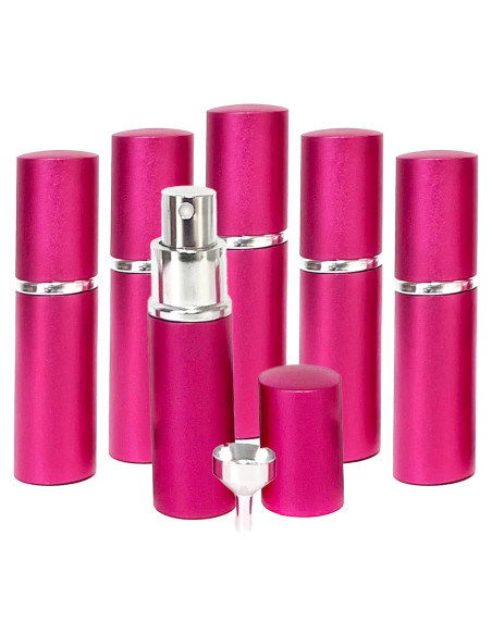 Atomizadores de Perfume YOUZEY 6 Piezas Recargables Rosa Fucsia Atomizadores de Perfume YOUZEY 6 Piezas Recargables Rosa Fucsia