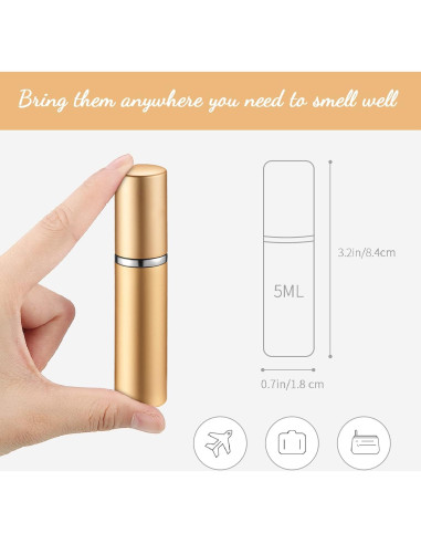 35 Piezas Atomizador de Perfume Rellenable 5 ml Tessco