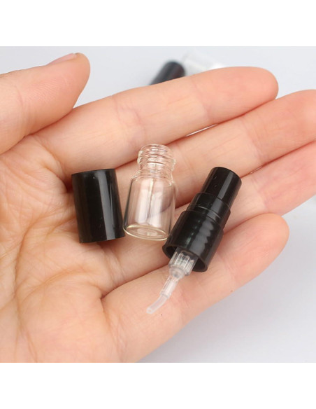 9 Botellas de Spray Rellenables BFLCTTBD 1ml Vidrio Multicolor 9 Botellas de Spray Rellenables BFLCTTBD 1ml Vidrio Multicolor