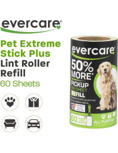 Recarga Rodillo Adhesivo Evercare 60 Hojas Paquete 6 2