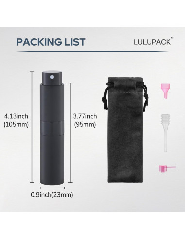 Set de 6 Botellas Rellenables de Perfume Lulupack 8ml
