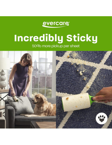 Recarga Rodillo Adhesivo Evercare 60 Hojas Paquete 6
