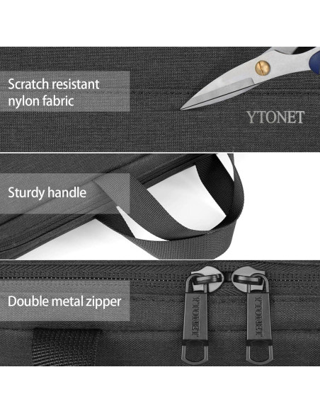 Funda para Laptop Ytonet 13.3" Resistente al Agua Negra Funda para Laptop Ytonet 13.3" Resistente al Agua Negra