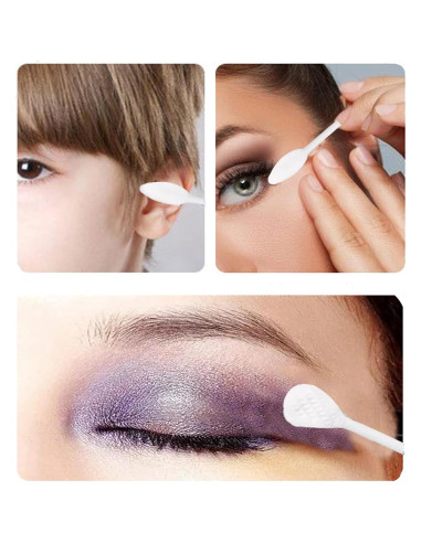 Bastoncillos de Algodón XL 375pcs - Aplicadores de Maquillaje
