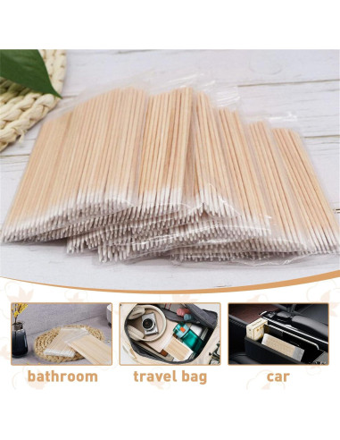 Bastoncillos de Algodón Fenshine 1000 Pcs Punta Fina