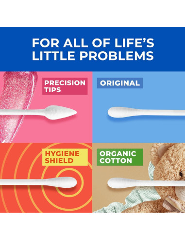 Bastones de Algodón Q-Tips Punta Precisa 170 Unidades