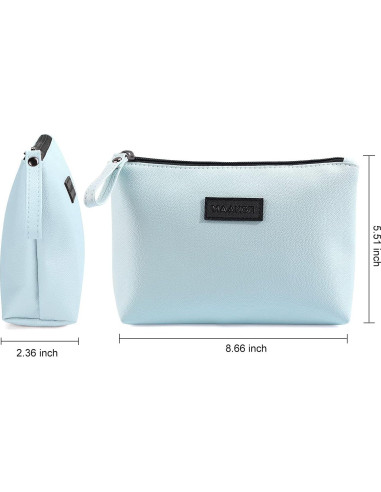 Bolsa de Maquillaje MAANGE de Cuero PU Impermeable 22x14x6cm