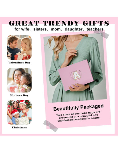 Bolsa de Aseo Portátil Rosa para Mujeres - Set de Maquillaje de Viaje