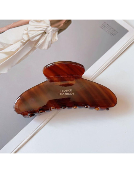 Pinzas de cabello grandes ZHOUMEIWENSP color caramelo 10 cm Pinzas de cabello grandes ZHOUMEIWENSP color caramelo 10 cm