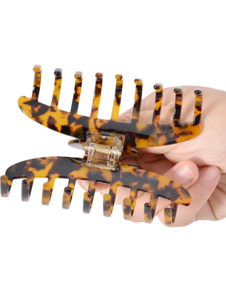 Pinzas para el cabello Aileam Tortuga y Plátano 9.7 cm 2 Piezas Pinzas para el cabello Aileam Tortuga y Plátano 9.7 cm 2 Piezas