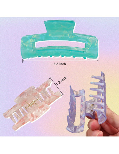 Clips de Garra para Cabello Magicsky - 10 Pcs Multicolor