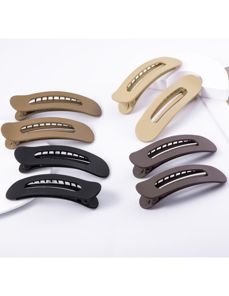 8 Clips de Garra Planos Cptots para Cabello Fino 11x3.18cm 8 Clips de Garra Planos Cptots para Cabello Fino 11x3.18cm