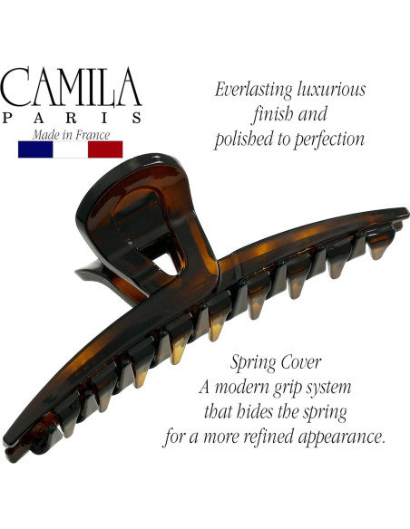 Clip para el cabello Camila Paris CP2371 10.16 cm tortuga Clip para el cabello Camila Paris CP2371 10.16 cm tortuga