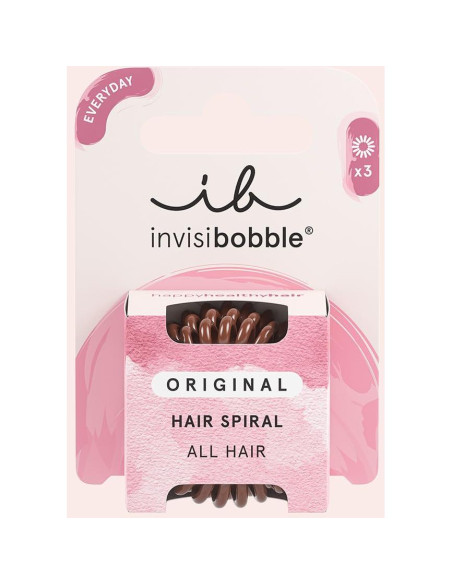 Gomas Espirales para el Cabello Invisibobble Original x3 Marrón Gomas Espirales para el Cabello Invisibobble Original x3 Marrón