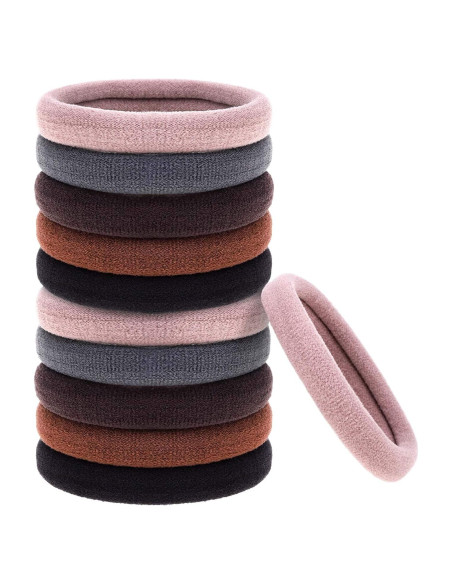 Gomas de Pelo Gruesas Anezus 50 Pcs Neutras 5cm Gomas de Pelo Gruesas Anezus 50 Pcs Neutras 5cm