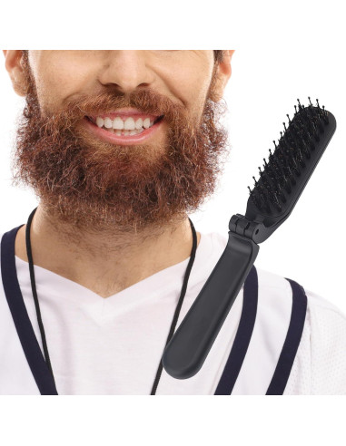 Cepillo de Pelo Plegable Ycfish de Cerdas de Jabalí - Compacto