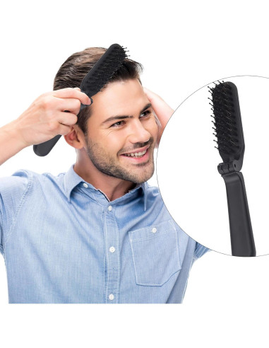 Cepillo de Pelo Plegable Ycfish de Cerdas de Jabalí - Compacto