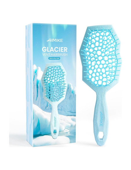 Cepillo Desenredante AIMIKE Glacier para Cabello Rizado Azul Cepillo Desenredante AIMIKE Glacier para Cabello Rizado Azul