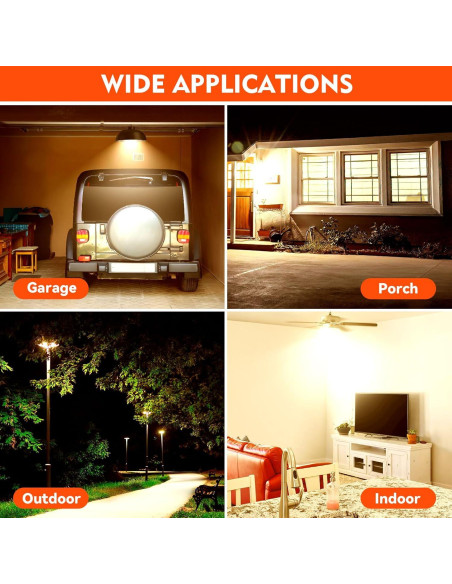 Bombillas LED 30W FanNicoo 3500LM 3000K E26/E27 (3 Pzs) Bombillas LED 30W FanNicoo 3500LM 3000K E26/E27 (3 Pzs)