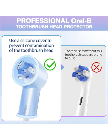 Cubiertas de Cepillo de Dientes THISONG para Oral-B iO - 6 Pzs