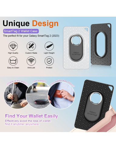 Funda para Samsung Galaxy SmartTag2 2-Pack TPU Delgado