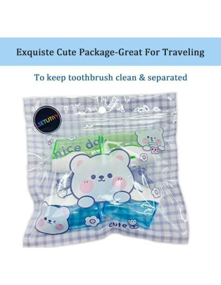 4 Cubiertas de Cabeza de Cepillo de Dientes LSETUTIYY Viaje 4 Cubiertas de Cabeza de Cepillo de Dientes LSETUTIYY Viaje