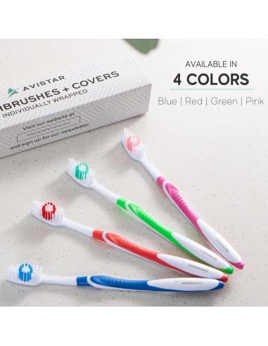 Paquete de 120 Cepillos de Dientes Desechables Avistar