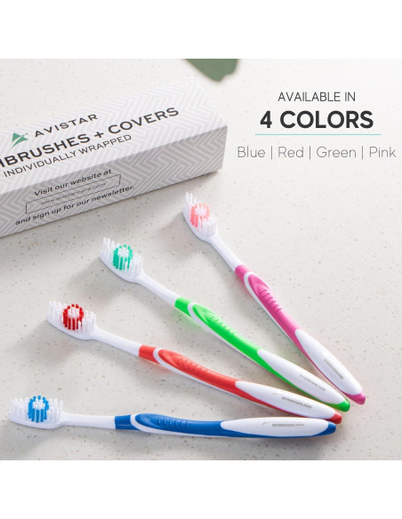 Paquete de 120 Cepillos de Dientes Desechables Avistar Paquete de 120 Cepillos de Dientes Desechables Avistar