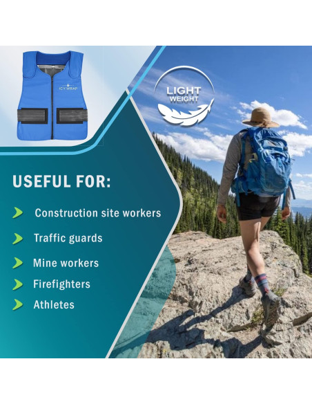 Chaleco Icy Wrap Unisex con Paquetes de Hielo 30 PCS Chaleco Icy Wrap Unisex con Paquetes de Hielo 30 PCS