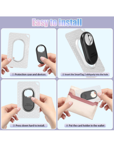 Funda para Samsung Galaxy SmartTag2 2-Pack TPU Delgado