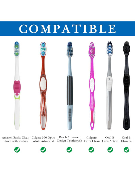 Cubiertas de Cabeza de Cepillo de Dientes Linkidea 12 Pzs Cubiertas de Cabeza de Cepillo de Dientes Linkidea 12 Pzs