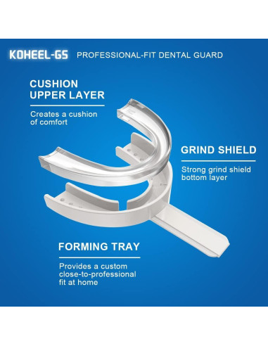 Protector Bucal KOHEEL GS con Bandeja Moldeable - Grande