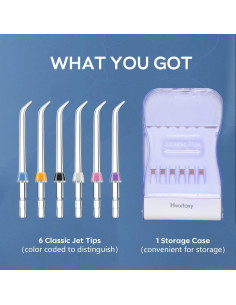 Consejos de Reemplazo Waterpik HT004 con Estuche y 6 Piezas 2