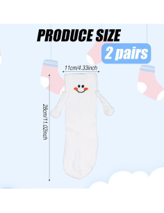 Calcetines Magnéticos XIHIRCD para Niños 2 Pares Divertidos 2