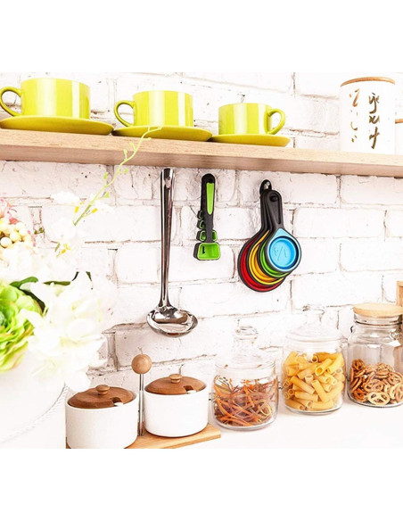 Set 8 Piezas Tazas y Cucharas Medidoras Plegables Dachangshund Set 8 Piezas Tazas y Cucharas Medidoras Plegables Dachangshund