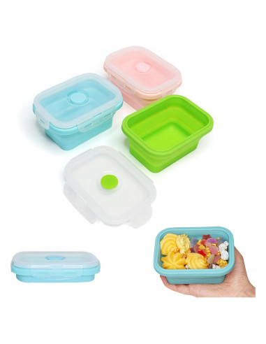 Contenedores de Silicona Colapsables Alimat PluS 350ml - Juego de 3