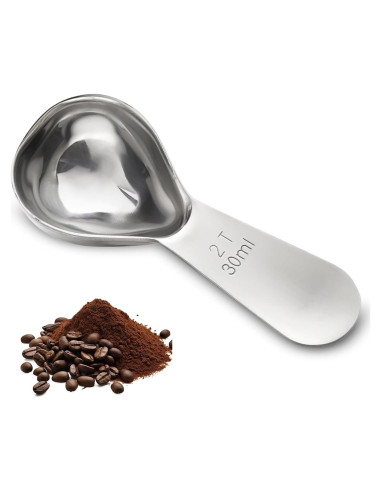 Cucharada Medidora de Café Clipore 30ml Acero Inoxidable Plata