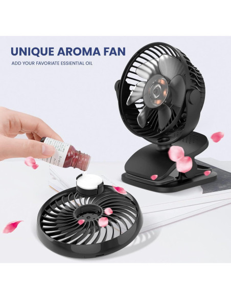 Ventilador Clip-On Shinebella 12.7 cm 4 Velocidades USB Ventilador Clip-On Shinebella 12.7 cm 4 Velocidades USB
