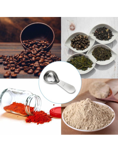 Cucharada Medidora de Café Clipore 30ml Acero Inoxidable Plata