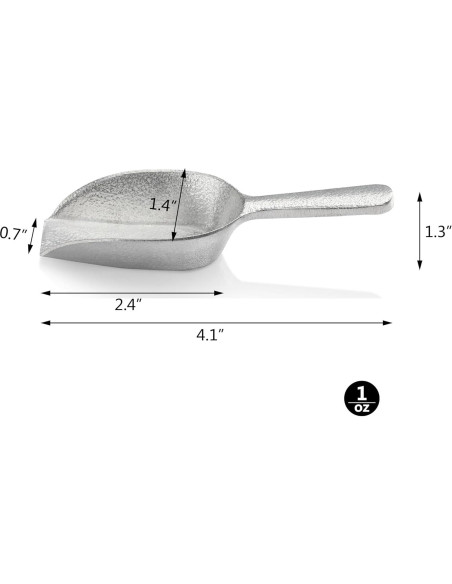 Cucharón de Aluminio Fundido Nueva Estrella 1oz Plata Cucharón de Aluminio Fundido Nueva Estrella 1oz Plata