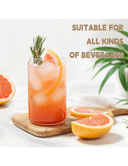 Set de 2 Tazas de Vidrio con Tapa y Popote 16 oz DWTS Set de 2 Tazas de Vidrio con Tapa y Popote 16 oz DWTS