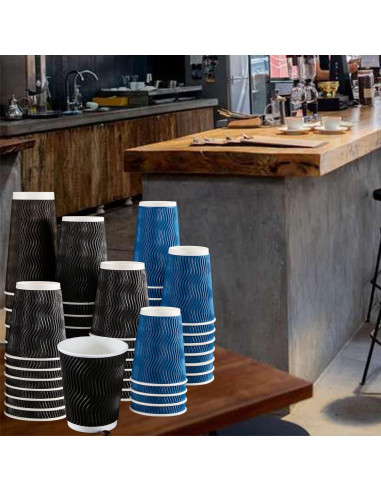 Tazas de Papel Desechables Lamosi 12 oz - Paquete de 120