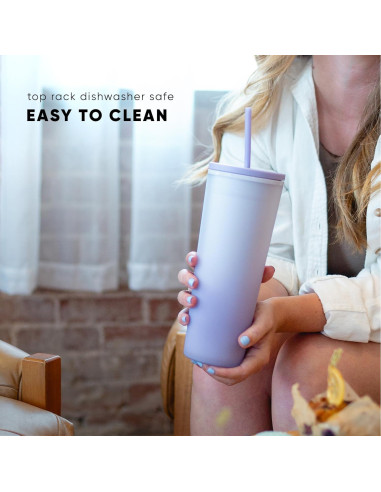 Vaso Reutilizable Simple Modern 24oz Negro Medianoche BPA Free